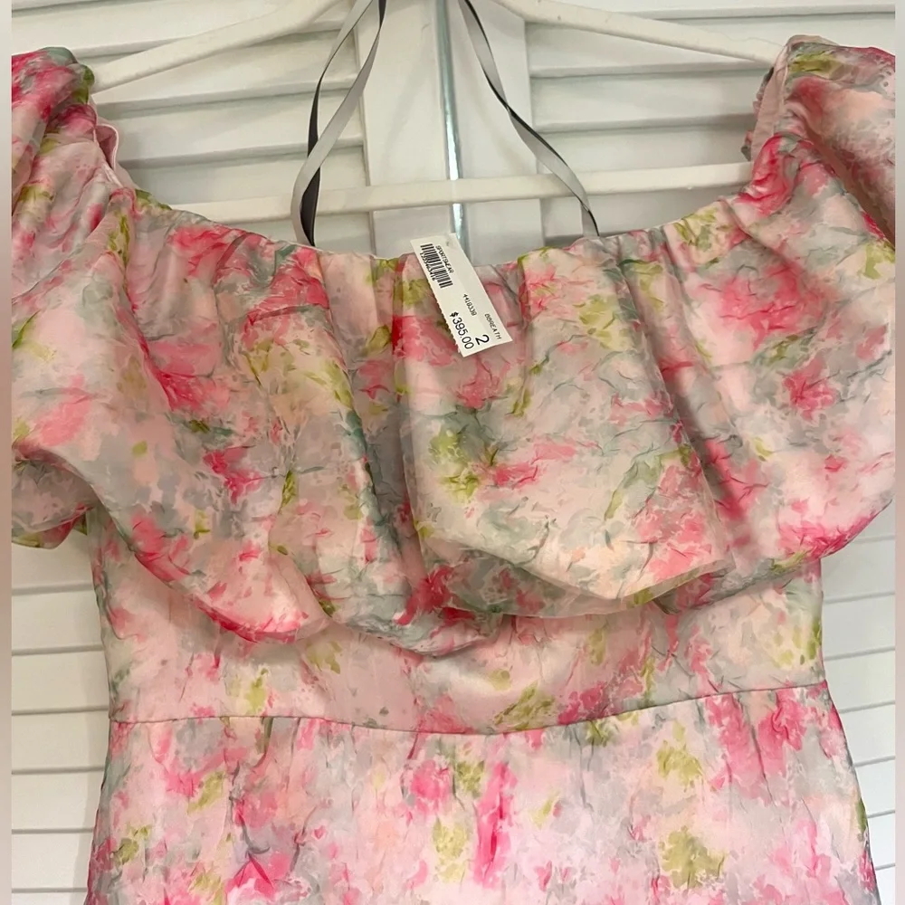 ML Monique Lhuillier Off The Shoulder Short Dress - Picture 5 of 5